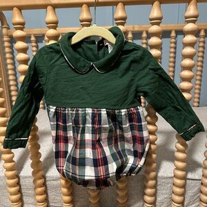 The Beaufort Bonnet Company Green and Plaid One Piece